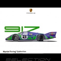 Polo Porsche Martini Racing Collection 917 Bleu cobalt / vert WAP921LMRH - femme