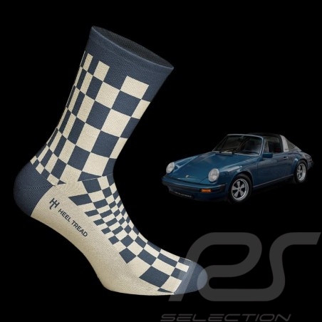 911 Carrera SC Pasha socks blue / beige - unisex