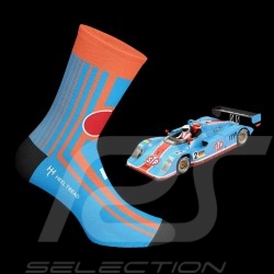 Chaussettes NASCAR n° 43  bleu Gulf / orange - mixte socks socken