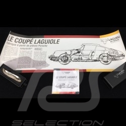 Couteau pliant Folding knife Taschenmesser "Le Coupé Laguiole" pointe de corne fabriqué à partir de pièces Porsche 10cm Laguiole