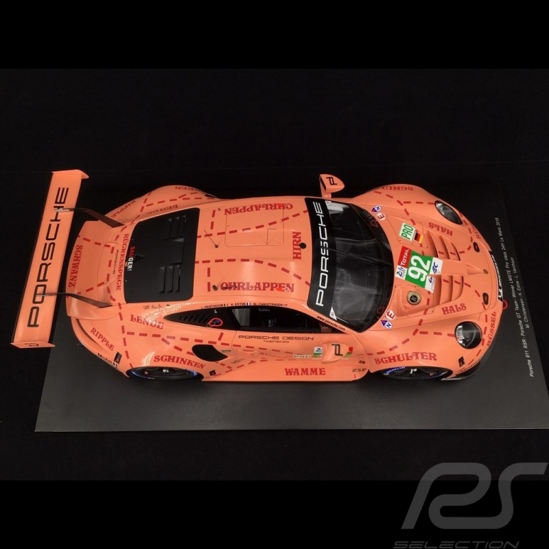 Meccanici Mechanic 911 991 Porsche Winner Pink Le Mans 2018 SPARK 1:43 43AC013 