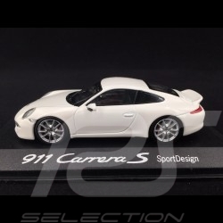 Porsche 911 Type 991 Carrera S Sport Design blanc white weiß 1/43 Minichamps WAP0201140D