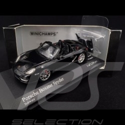 Porsche Boxster Spyder noir black schwarz 1/43 Minichamps 400069300