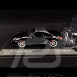 Porsche Boxster Spyder noir black schwarz 1/43 Minichamps 400069300