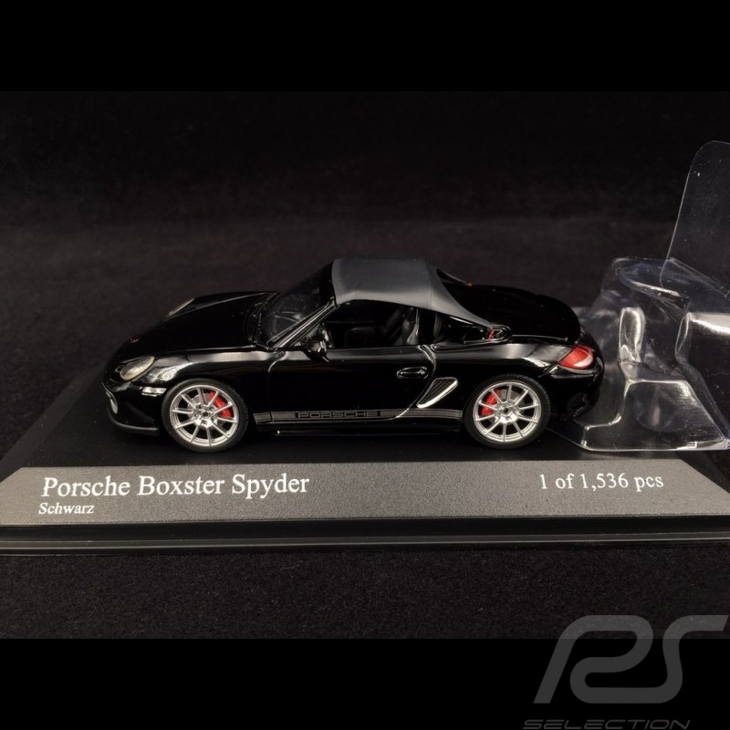 Porsche Boxster Spyder noir black schwarz 1/43 Minichamps 400069300