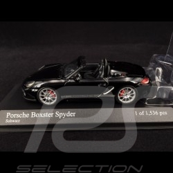 Porsche Boxster Spyder noir black schwarz 1/43 Minichamps 400069300