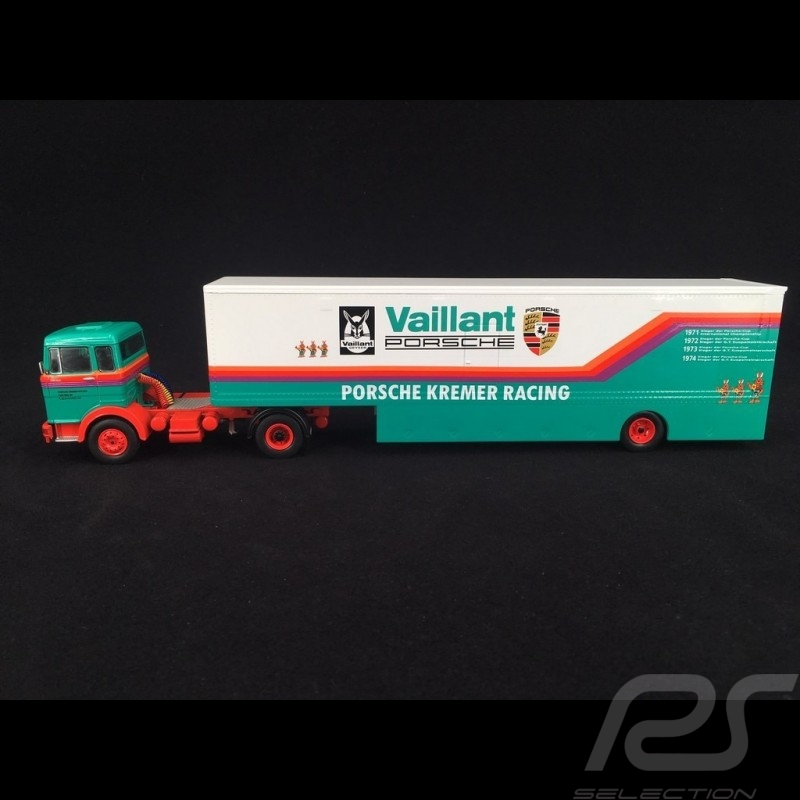 Mercedes LPS 1632 camion  truck LKW Porsche transporteur Kremer racing 1/43 Ixo TTR014