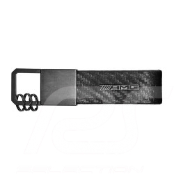 Porte-clés keyring Schlüsselanhhänger Mercedes AMG cuir aspect carbone noir black schwarz Mercedes-Benz B66953428