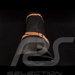 Original Porsche Tartan bag with straps plaid fabric / Black Recaro leather - first aid kit included
