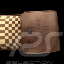 Trousse à outils Porsche Classic pour 911 F pied de poule pepita / cuir