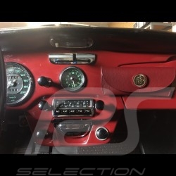 Brillenetui rot Leder Reutter für Porsche 356 magnetisch mit Metallheiliger Christophe Medaillon