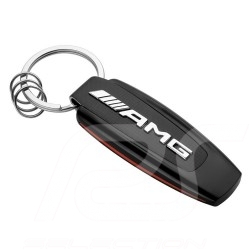 Porte-clés keyring Schlüsselanhänger Mercedes typographie AMG liseré rouge typography red border typografie roter rand Mercedes-