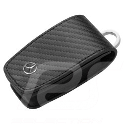 Cache-clés key cover Schlüsselhülle  Mercedes 6e gén. cuir aspect carbone noir carbon look leather carbon leder schwarz black Me