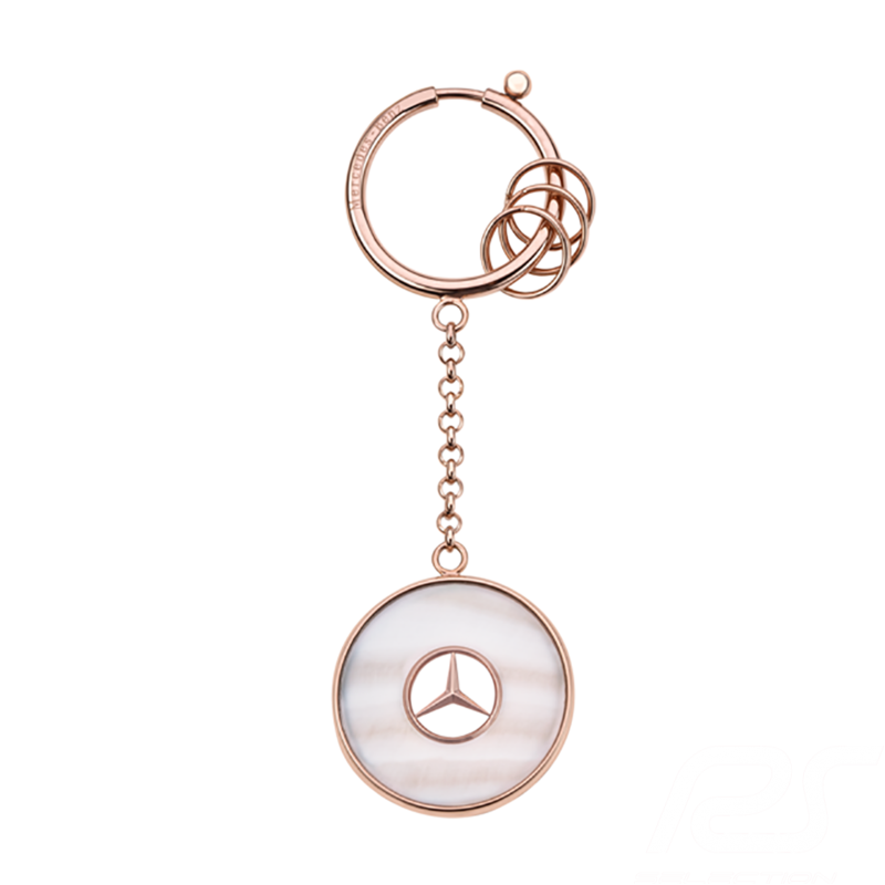 Porte-clés keyring Schlüsselanhänger Mercedes Prague or gold rose Mercedes-Benz B66953744