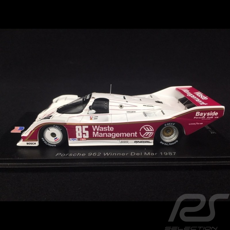 Porsche 962 n° 85 Winner Del Mar 1987 1/43 Spark US086