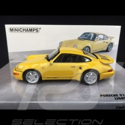 Porsche 911 964 Turbo S 3.3 lightweight 1992 jaune 1/43 Minichamps 436069170 