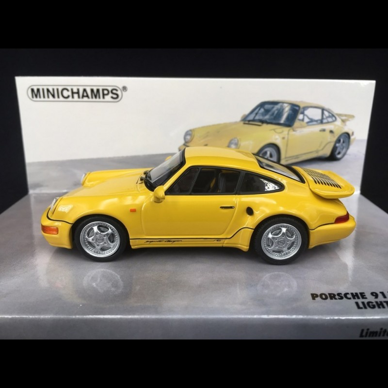 Porsche 964 Turbo S 3.3 lightweight 1992 yellow 1/43 Minichamps