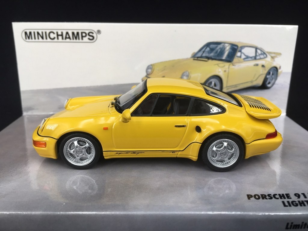 Porsche 964 Turbo S 3 3 Lightweight 1992 Yellow 1 43 Minichamps Selection Rs
