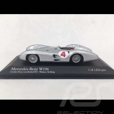 Mercedes-Benz F1 W196 Streamliner n° 4 Winner AVUS Berlin 1954 1/43 Minichamps 432543004