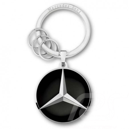 silber Mercedes-Benz Schlüsselanhänger schwarz 