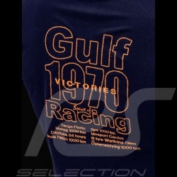 Polo Gulf Racing Laguna Seca Corkscrew bleu marine / orange navy blue shirt marineblau poloshirt  homme men herren