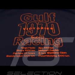 Gulf Racing Laguna Seca Corkscrew Polo Marineblau / orange - Herren