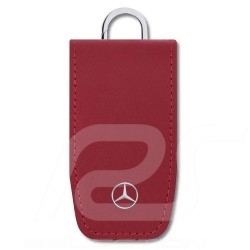 Porte-clés keyring schlüsselanhänger Mercedes cache-clés key cover schlüsselabdeckung 6e gén. cuir rouge 6th gen. leather red ge