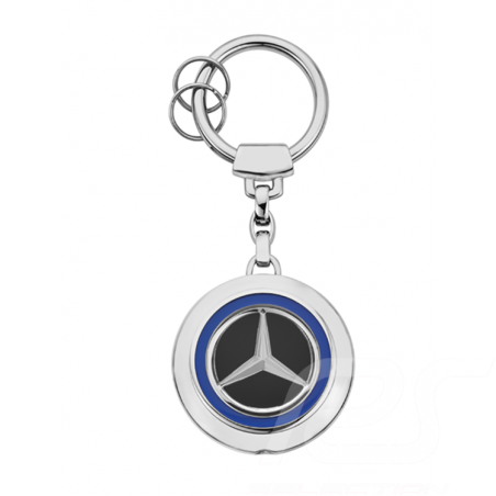 Porte-clés Mercedes Illuminé EQ lumière bleue acier argent Mercedes-Benz  B66953963