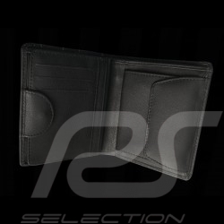 Portefeuille Gulf Racing Porte monnaie et porte cartes cuir noir leather wallet Leder Geldborse