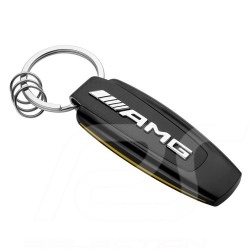 Porte-clés keyring Schlüsselanhänger Mercedes typographie AMG GT liseré jaune typography yellow border typografie gelb rand Merc