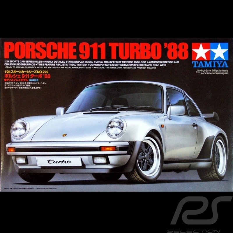 Tamiya 24279 1/24 Scale Model Sports Car Kit Porsche 911 Turbo 930 '88 