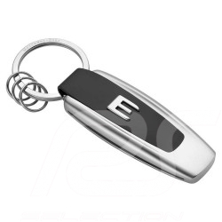 Porte-clés keyring Schlüsselanhänger Mercedes typographie typography typografie Classe Class E E-Klasse argent silver silber Mer