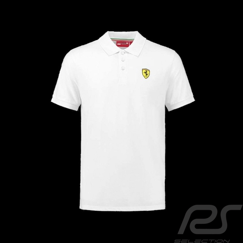 Ferrari Polo Weiß Ferrari Motorsport Collection - Herren