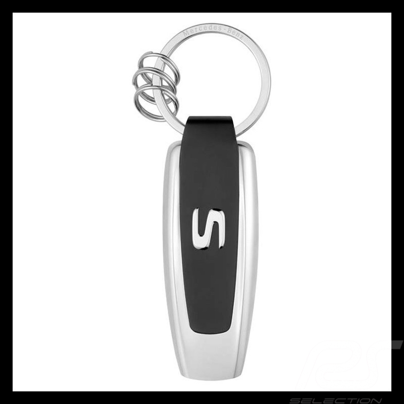 Porte-clés keyring schlüsselanhänger Mercedes typographie Classe S argent S-class typography silver S-Klasse typografie silber M