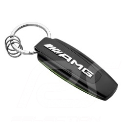 Porte-clés keyring schlüsselanhänger Mercedes typographie AMG GT R carbone liseré vert typography carbon green border typografie