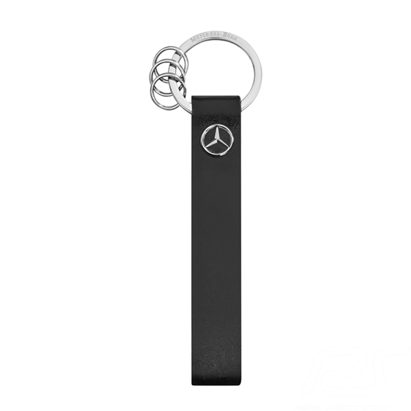 Porte-clés keyring schlüsselanhänger Mercedes Bilbao cuir noir leather black leder schwarz Mercedes-Benz B66953823
