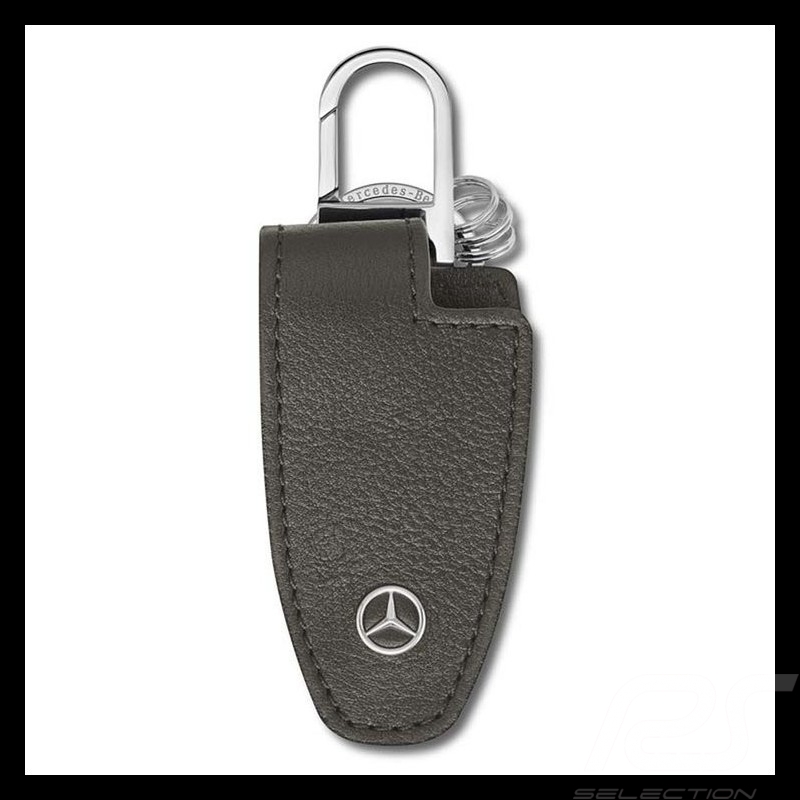 Porte-clés keyring schlüsselanhänger Mercedes cache-clés 5e gén. cuir noir keyring key cover 5th gen. leather black schlüsselanh
