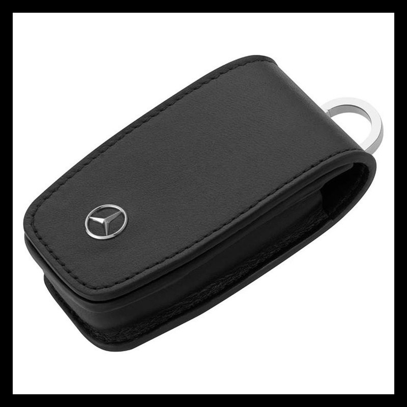 Porte-clés Mercedes-Benz Classic Etui Cuir Carreaux Noir B66058309