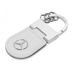 Porte-clés keyring schlüsselanhänger Mercedes Peking cuir blanc leather white leder weiß Mercedes-Benz B66952639