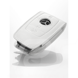 Pochette de clés key sleeve Schlüsselsleeve Mercedes 6e gén. cuir blanc 6th gen. leather white gen6 leder weiß Mercedes-Benz B66
