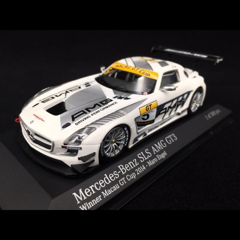 直筆サイン入り 新品 1/43 SLS AMG GT3 2014 マカオGTカップ 優勝-