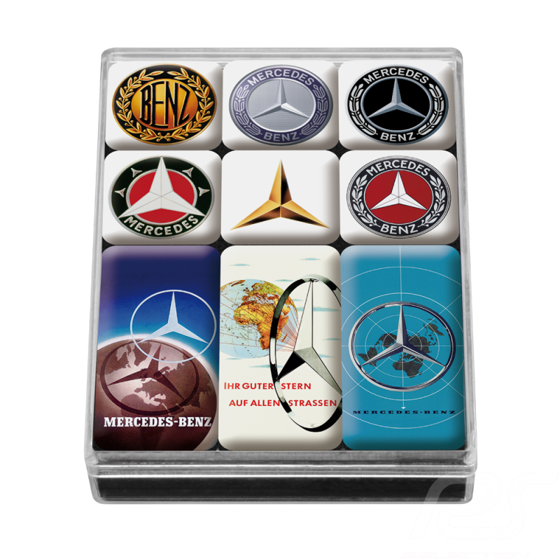 Set de magnets set of magnets satz magnete Mercedes logos vintage Mercedes-Benz B66041558