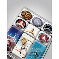 Set de magnets set of magnets satz magnete Mercedes logos vintage Mercedes-Benz B66041558