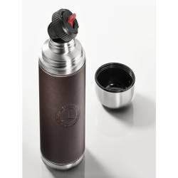 Thermos flask Mercedes Classic isotherme acier étui cuir Classic isothermal steel leather case thermoskanne Classic Thermo-Isoli
