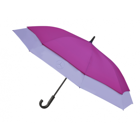 Parapluie umbrella stockschirm Mercedes stretch grande taille polyester violet et lilas purple and lilac lila Mercedes-Benz B669