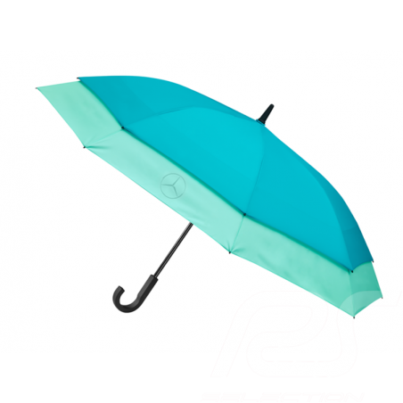 Mercedes stretch umbrella large size polyester blue and mint Mercedes-Benz  B66954816