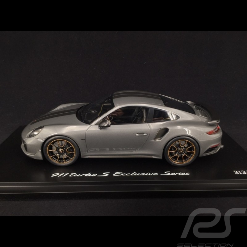 Porsche 911 Turbo S Exclusive Series 991 2017 Achatgrau 1/18 Spark WAP0219020H