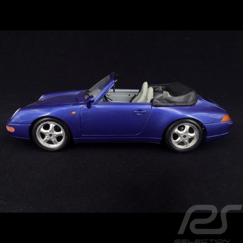 Porsche 911 type 993 Carrera Cabriolet 1994 bleue 1/18 Burago 3090
