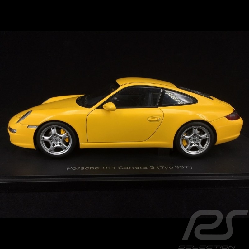 Porsche 911 type 997 Carrera S 2004 jaune 1/18 Autoart WAP02118115