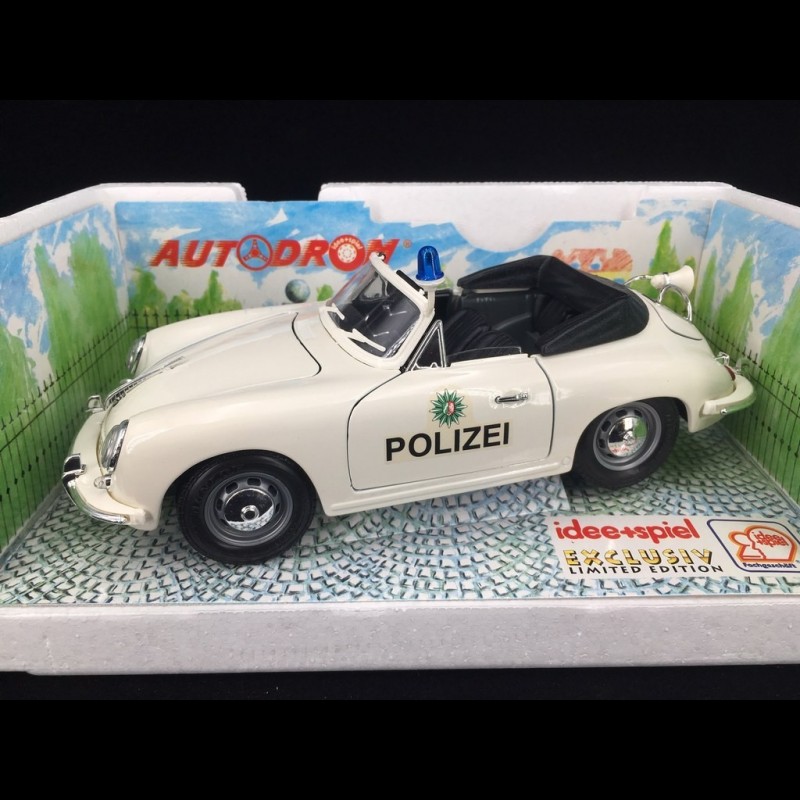 Porsche 356 Cabriolet 1964 Polizei 1/18 Burago 3331